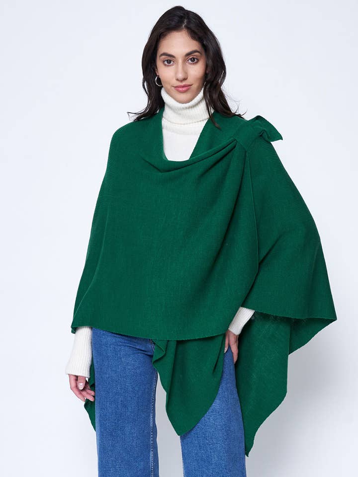 Solid Ruana with Shoulder Strap and other Purchase Wholesale sweater poncho. Free Returns & Net 60 Terms on Faire trending on Faire.