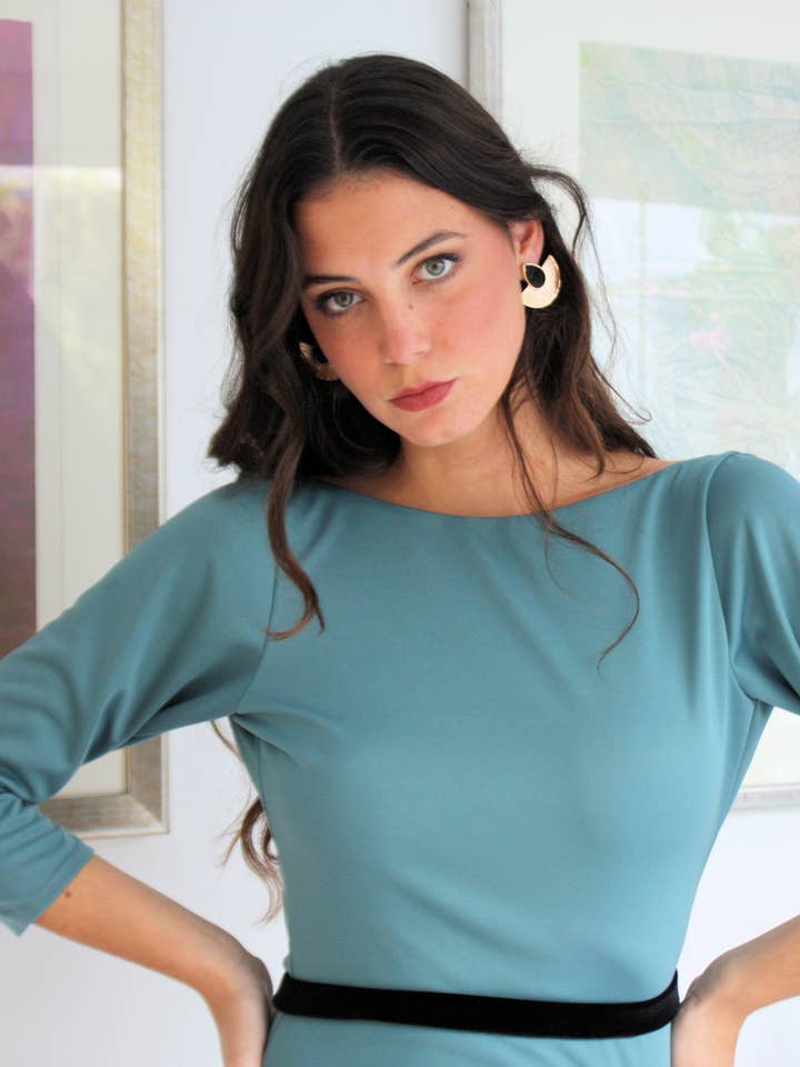 Diana grön klänning för wholesale av Bombon Spain - MIlagros Pedregal