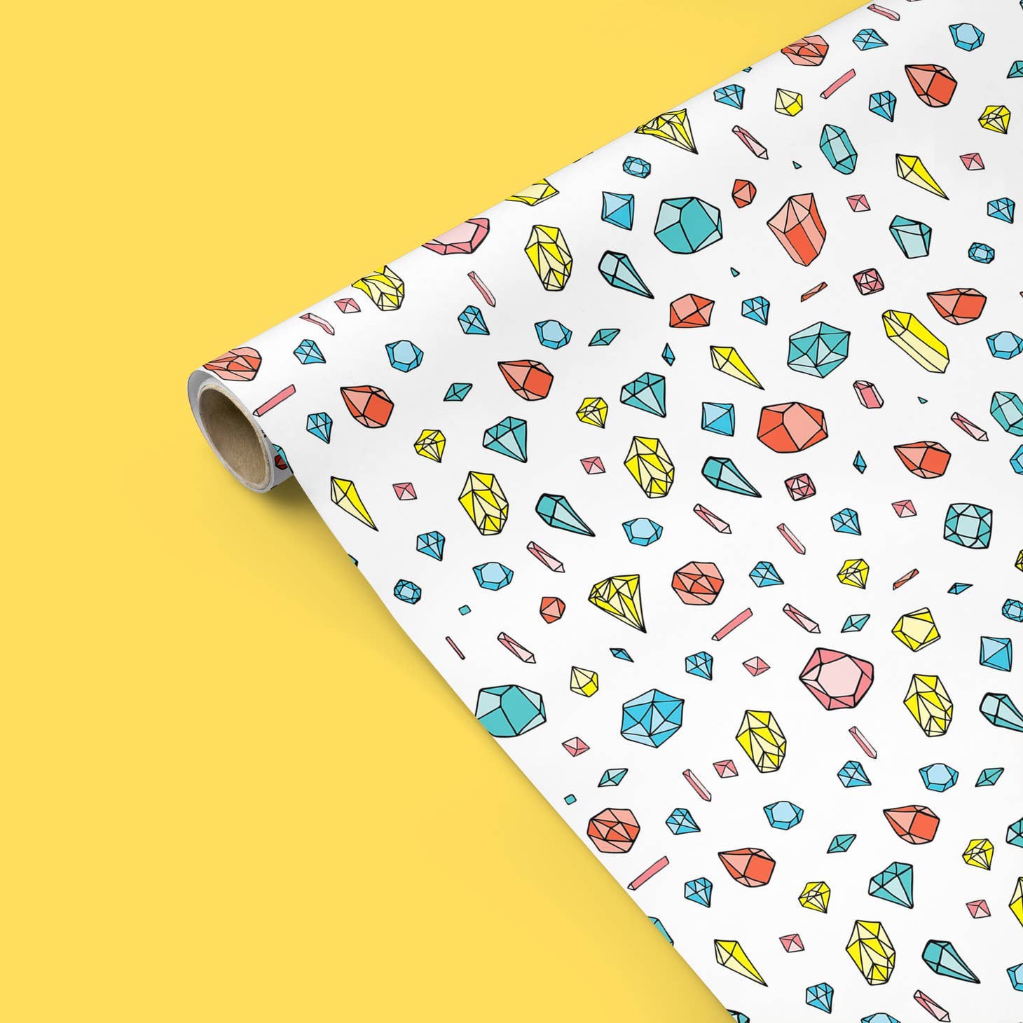 MELLOWWORKS - Wholesale Wrapping Paper Roll - Gems Gift Wrap Roll1