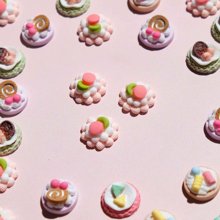 Moon Bunny - Wholesale Craft supplies - 3D Fruit Macaron Cakes (4 pcs)4