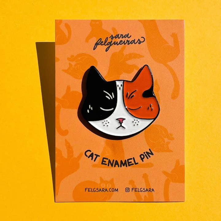 Calico Cat Enamel Pin for wholesale by felgsara