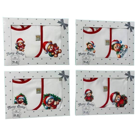 Blöj- och haklappset för julsäsongen för wholesale av Noty Baby