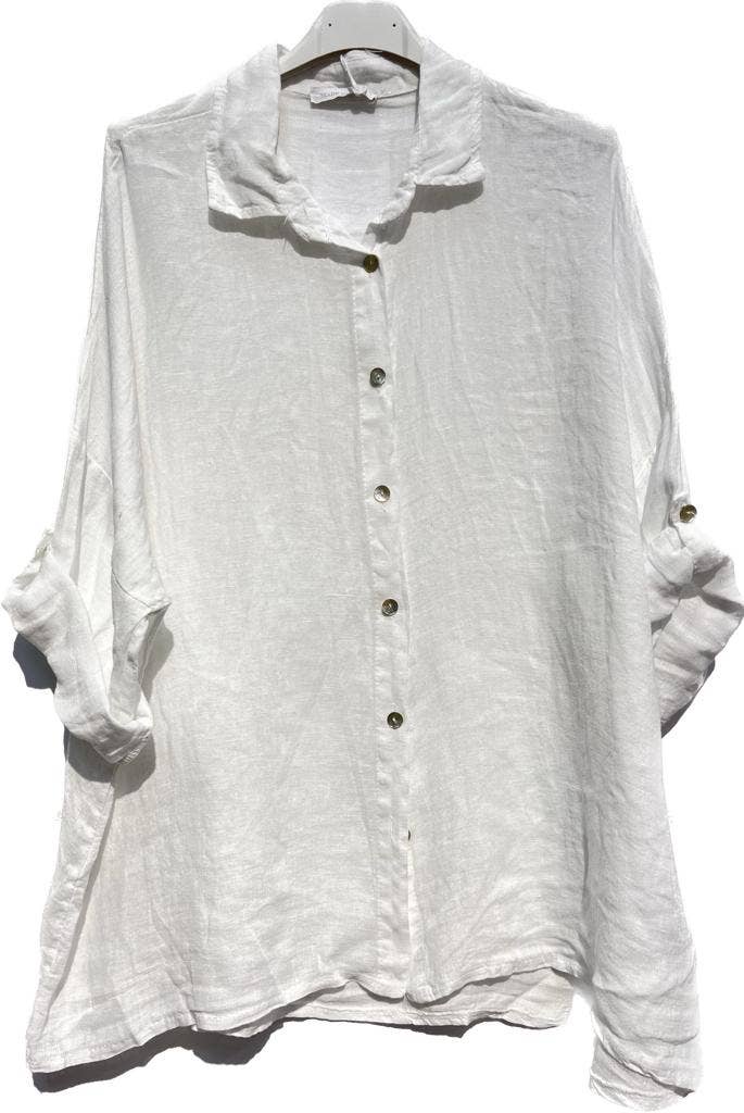 NOELINE – Großhandel Hemd mit Button-down-Kragen – Damen – 20090U Leinenhemd18