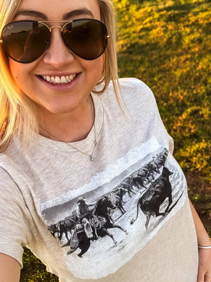 Sterling Kreek - Wholesale Screen Printed T-Shirt - Women's - Cuttin' The Baldy Tee3