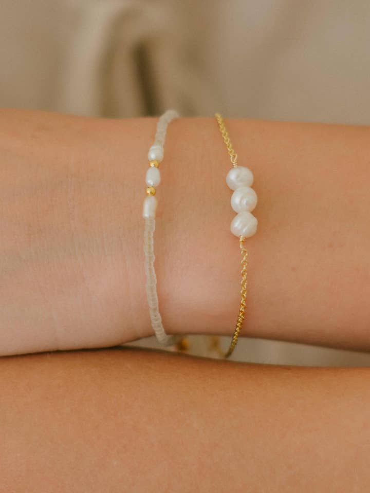Amara Pearl Bracelet for wholesale by Malia The Label