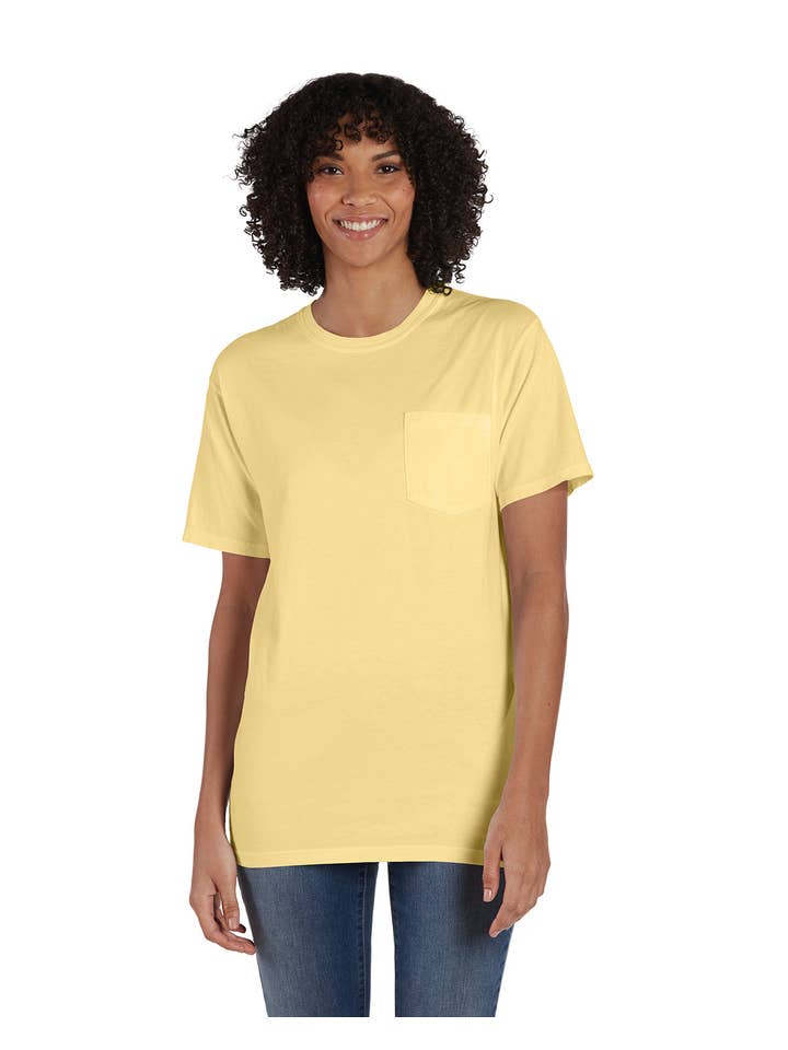 Total Apparel - Wholesale T-Shirt - Women's - ComfortWash by Hanes GDH150 - Garment-Dyed T-Shirt w/ Pocket15