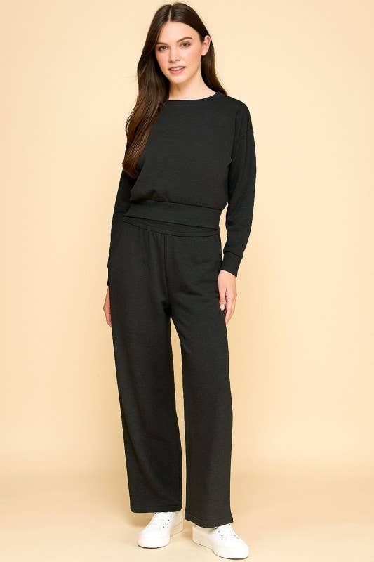 MIO WHOLESALE - Vente Ensemble de vêtements d'intérieur – femme - ENSEMBLE PULL-OVER & PANTALON AIR SCUBA CLASSIC SR01SET6