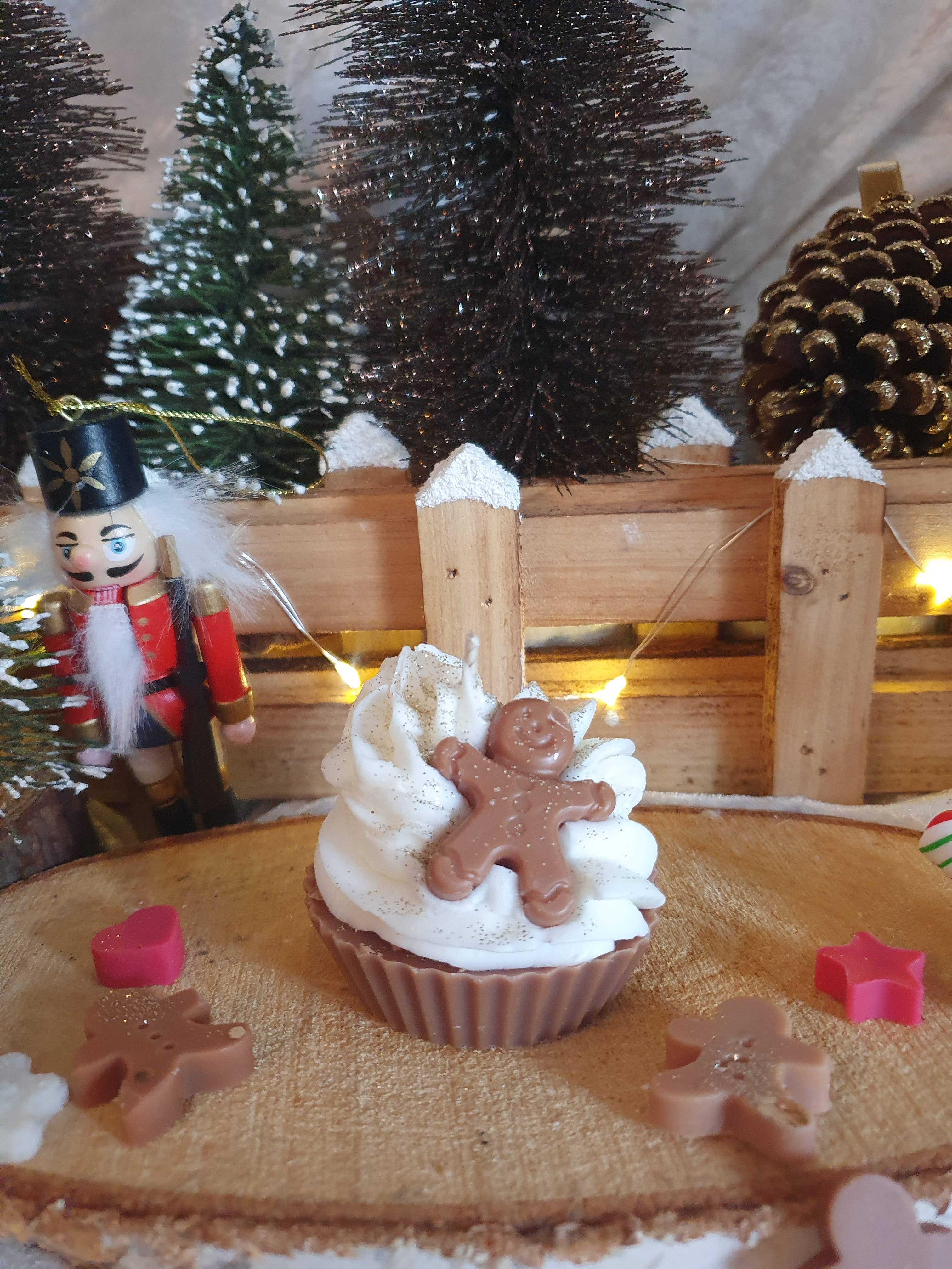 Chaleur Gourmande – Großhandel Geschenkkerze – Weihnachts-Cupcake-Kerze1