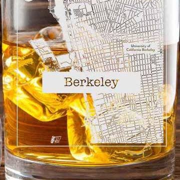 Berkeley College Town Glasses (Set of 2) for wholesale by College Town Glasses