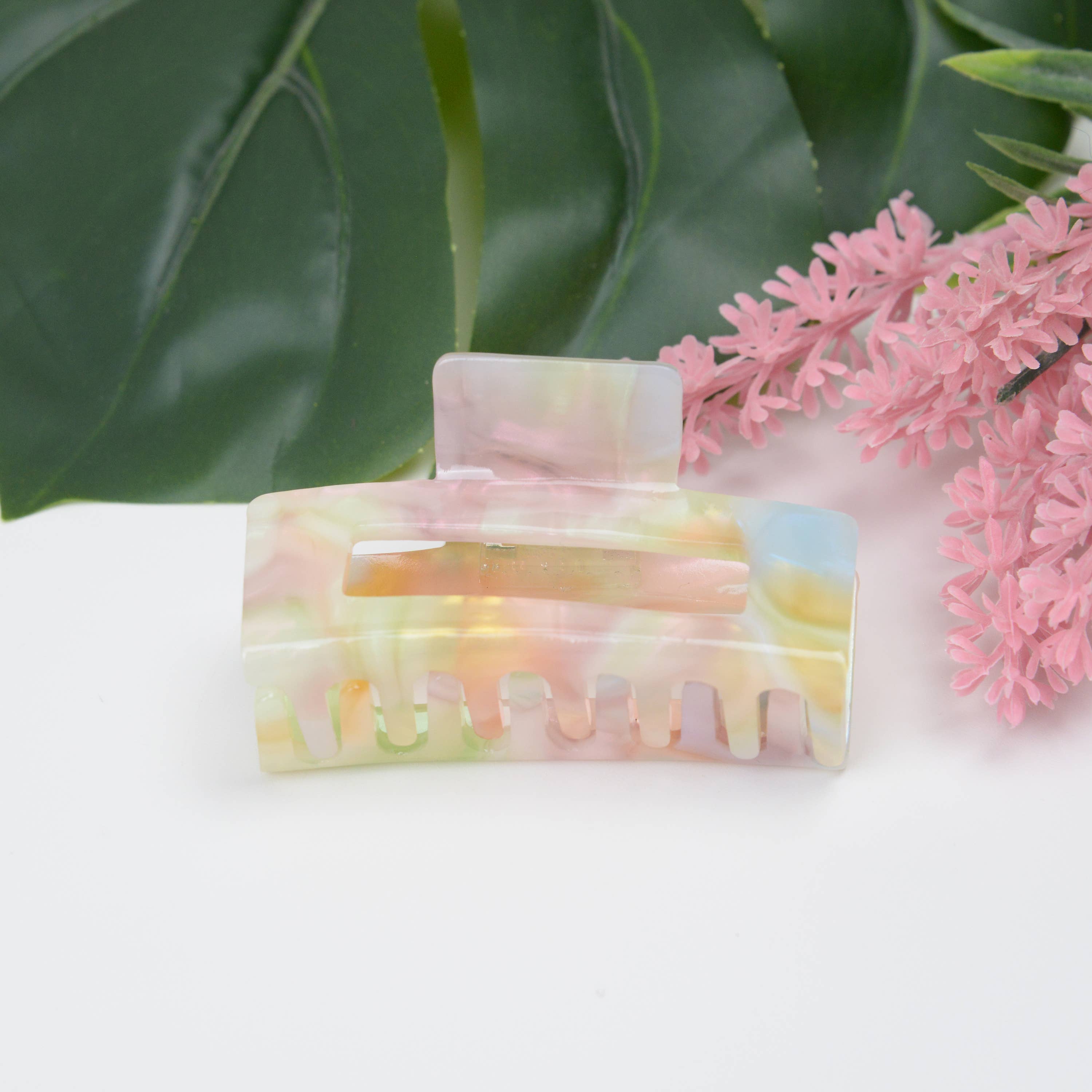 TheDivaSoap - Wholesale Hair Clip - Women's - Magic color acetate large square Hair Claw Clip1