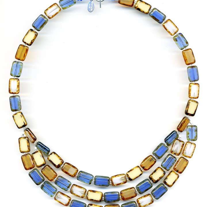 Colar Montana Mix de 3 Fitas Statement por atacado de Stefanie Wolf Designs