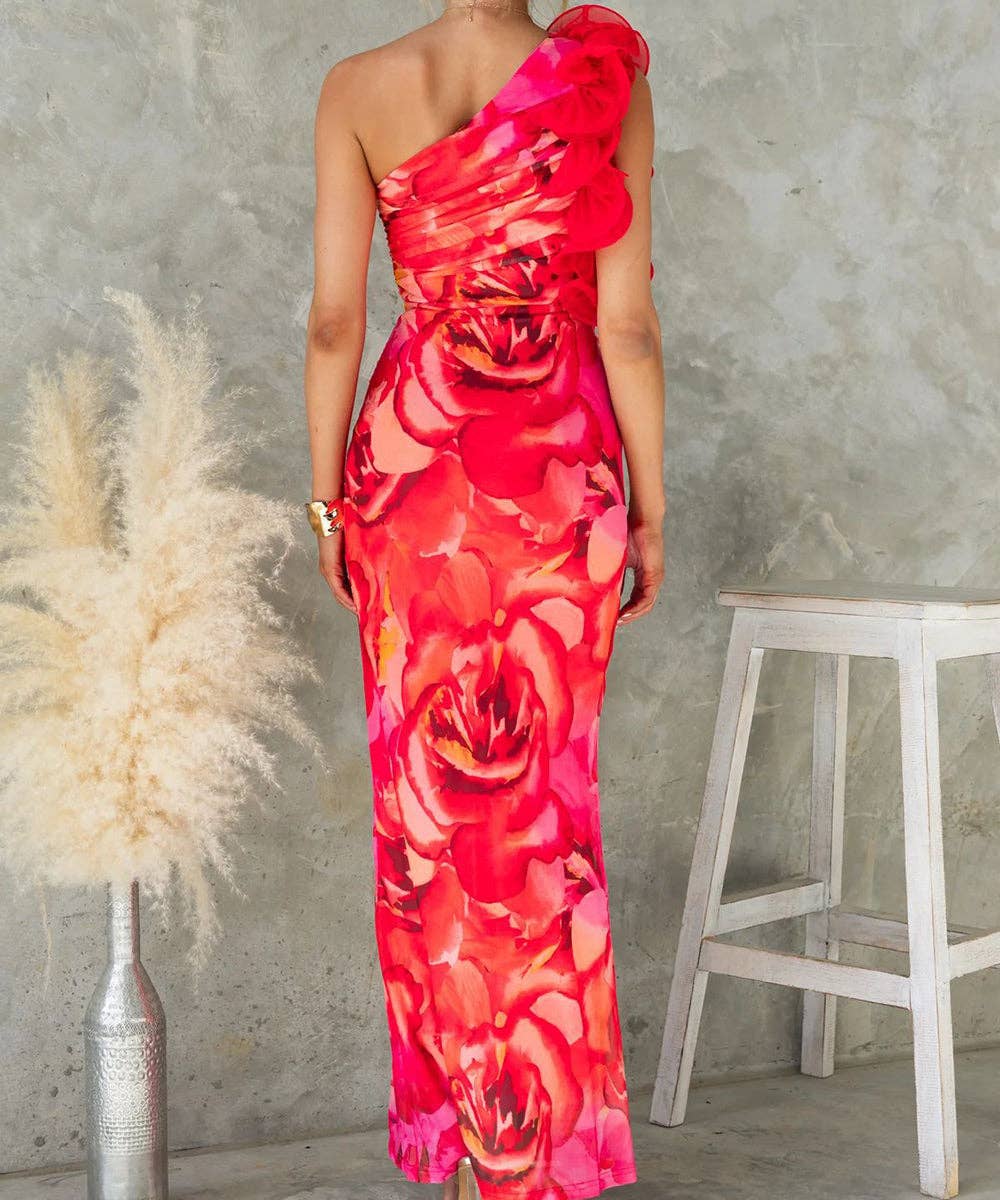 Aria Romance - Vente Robe de soirée – femme - Robe moulante à appliques florales0