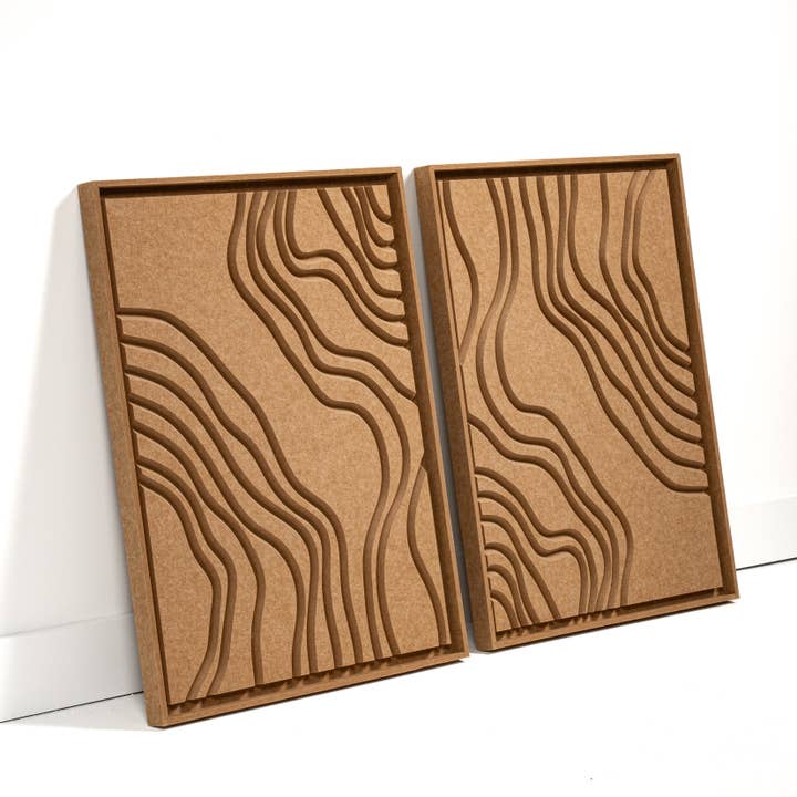 FeltArt Naturale Soft Dune Camel Størrelse M 60 x 80 cm Sæt med 2 for engroshandel hos FeltArt