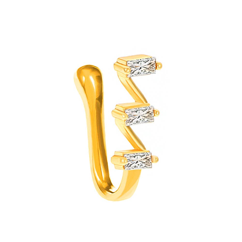 SALINA TRADING INC - Wholesale Neusring - U-vorm Ster Hart Kroon Niet-piercing Neusring35