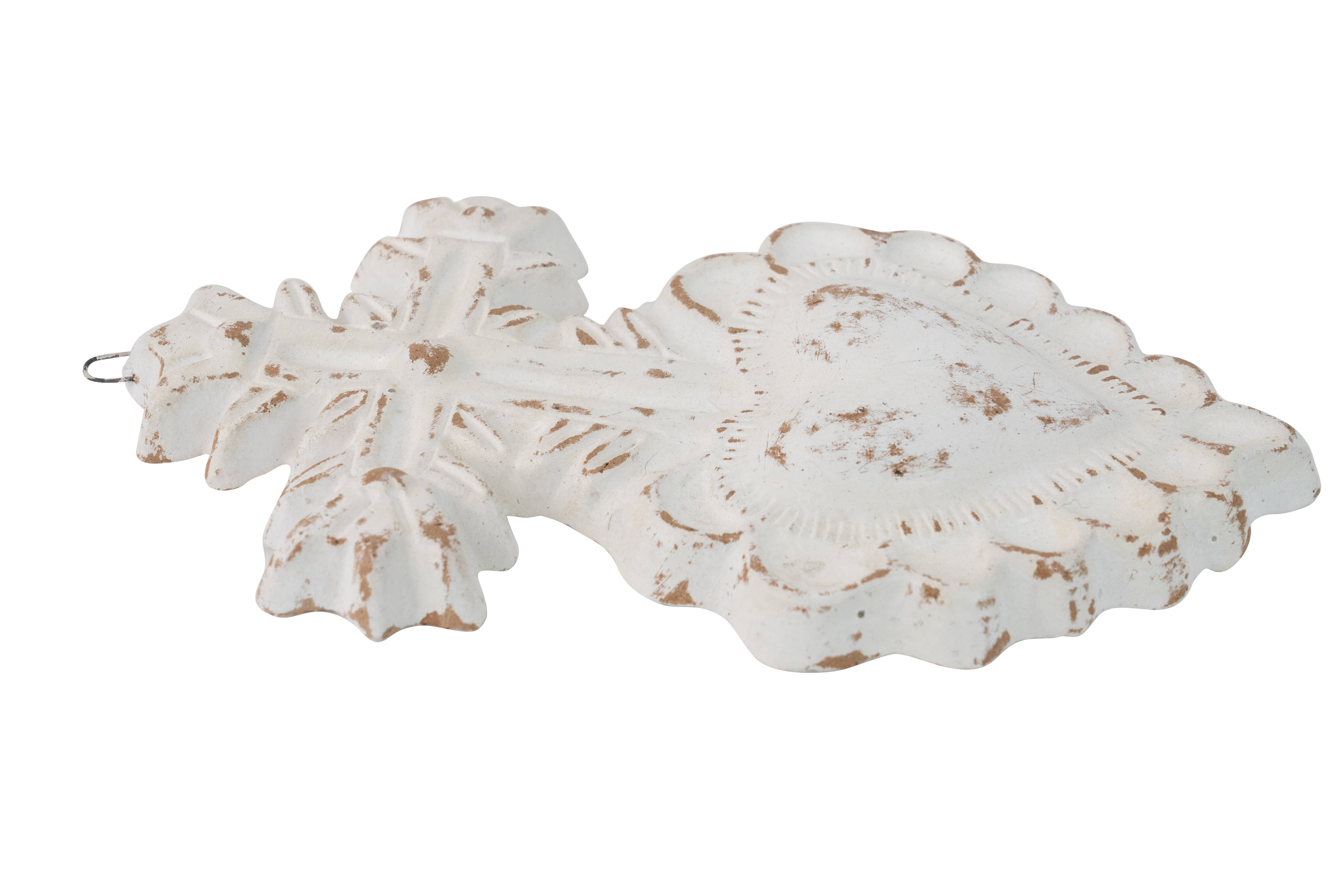 My Amigos Imports – wholesale Wall cross – Corpus Clay Heart with Cross-7.5x13 in-Handmade-3 Colors8