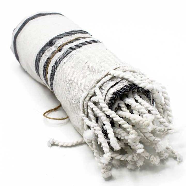 Ancient Wisdom – wholesale Bath towel – Hamman Spa Towel - Charcoal - 90x170cm1