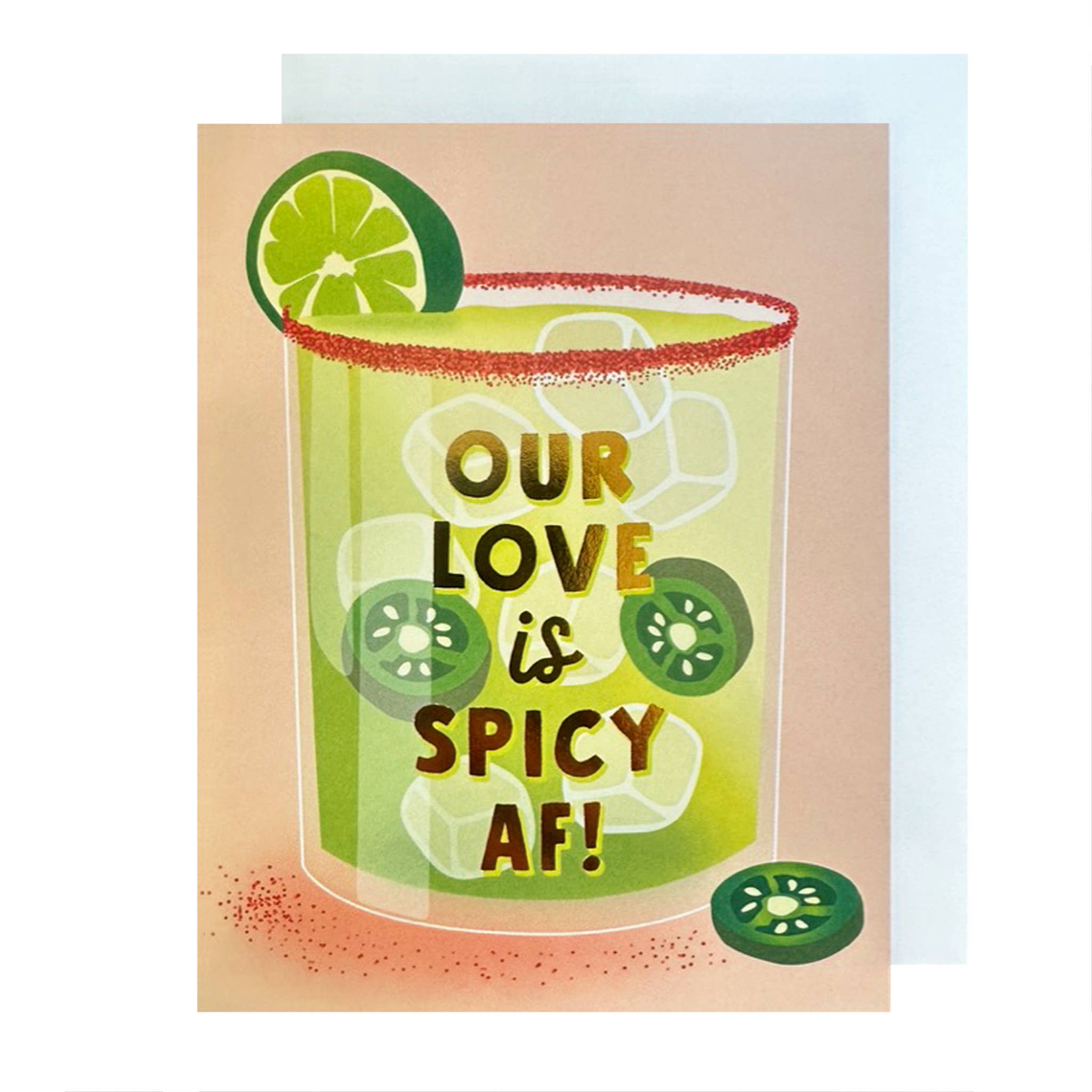 The Social Type – Cartão de Dia dos Namorados por atacado – Cartão de Amor Spicy Love Margarita