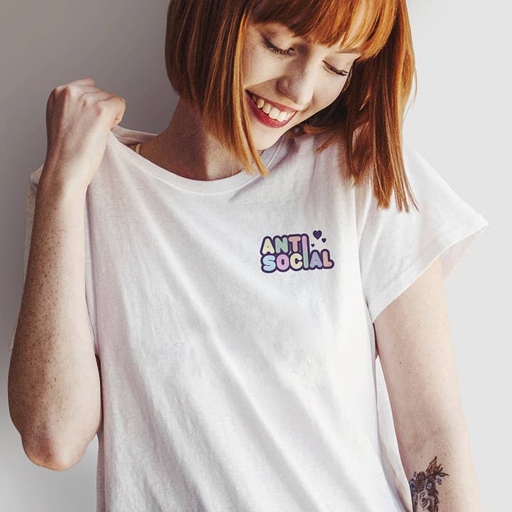 T-shirt - Antisocial for engroshandel hos Puterful