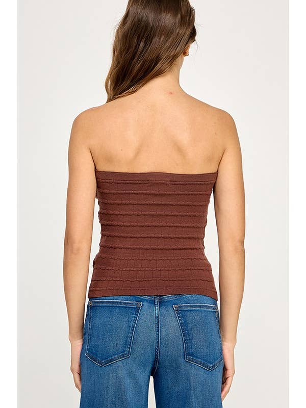 Miss Love - Wholesale Knit Top - Women's - Twist Front Sweater Tube Top53
