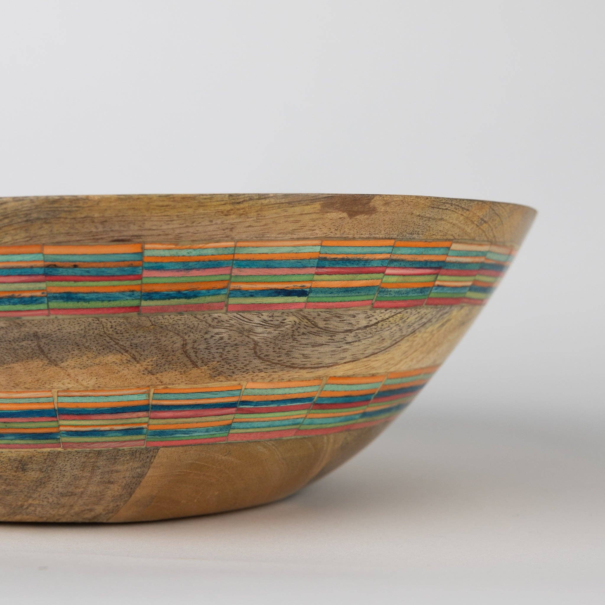 Ten Thousand Villages - Wholesale Serve Bowl - Striped Mango Wood Salad Bowl2