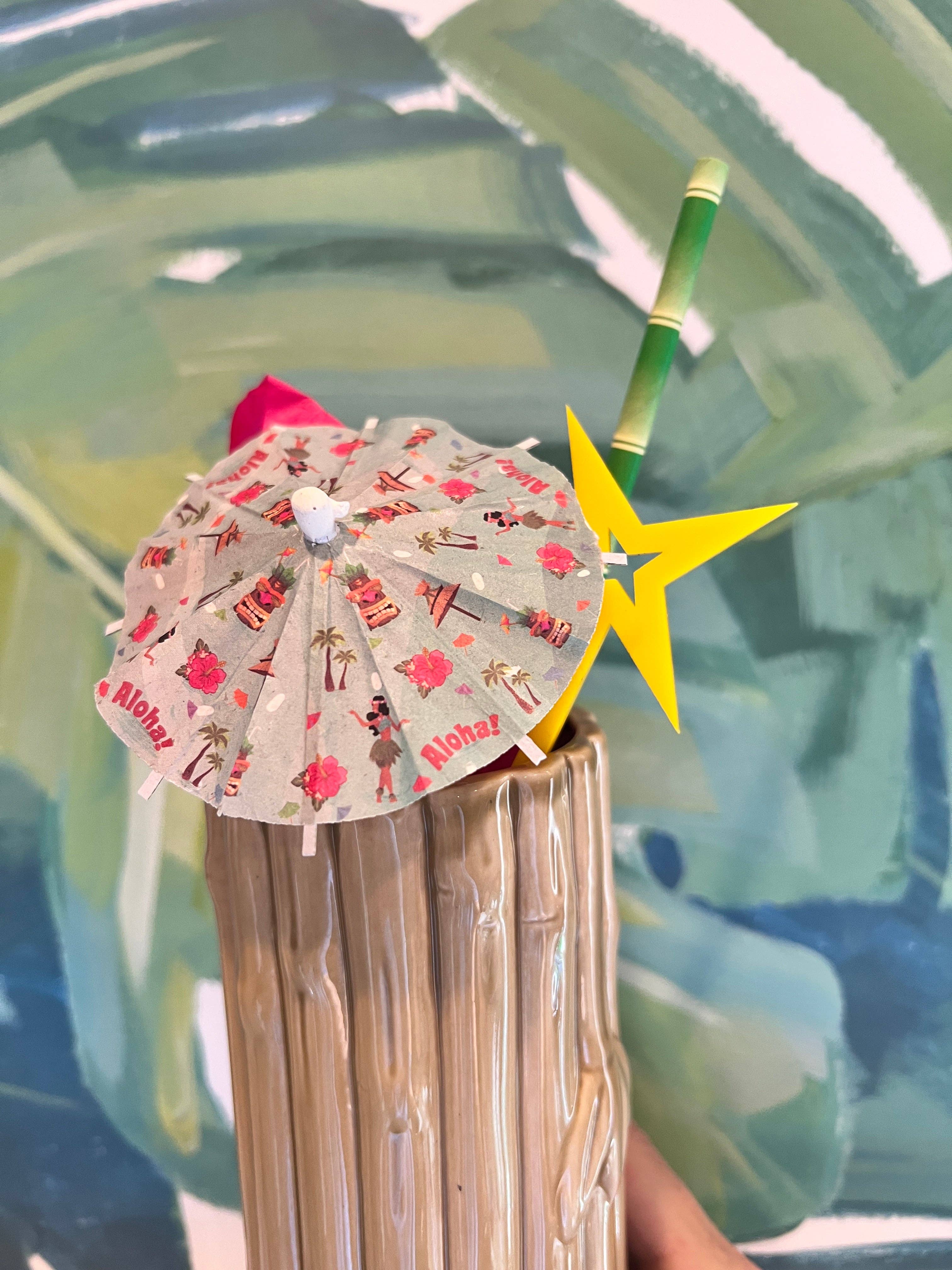 The Tiny Umbrella - Wholesale Drink Stirrer - Mid Century Modern Stir Stick set of 41