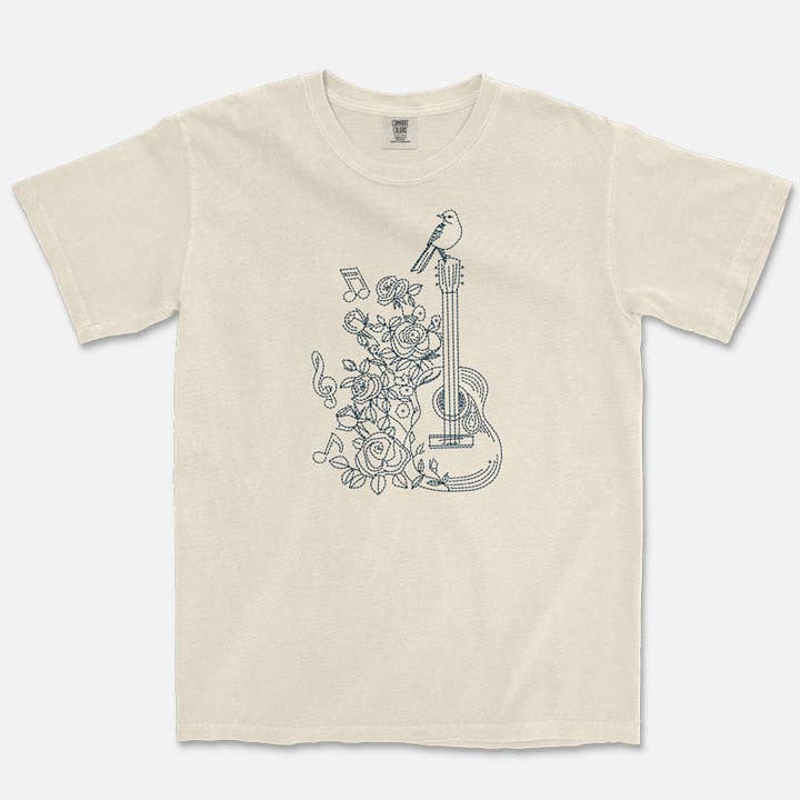 Stitch Guitar T-Shirt for wholesale by Gusto Graphic Tees