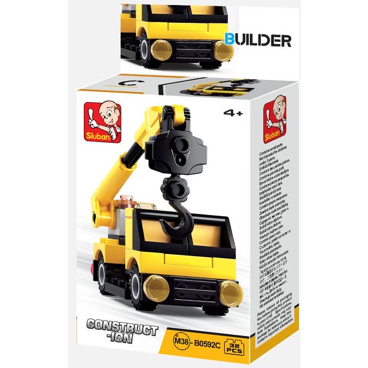 Texas Toy Distribution - Wholesale Building Set - Kids - Builder Construction Building Brick Display Set x2 each kit