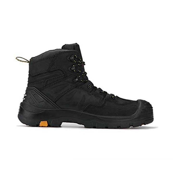 Rock Rooster Footwear – Großhandel Stiefel – Unisex – ROCKROOSTER Woodland Schwarze 6-Zoll-Arbeitsstiefel aus Verbundleder mit Zehenpartie AK609