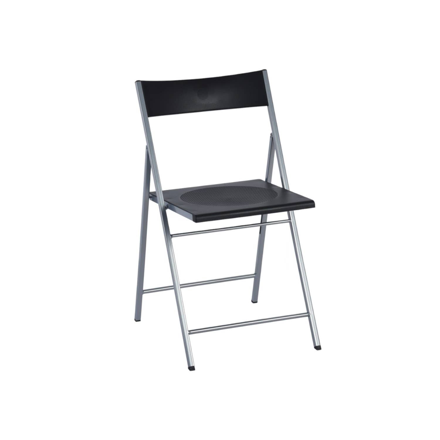 HomeRoots – wholesale Chair – Set of Six Black and Silver Folding Side Chairs4