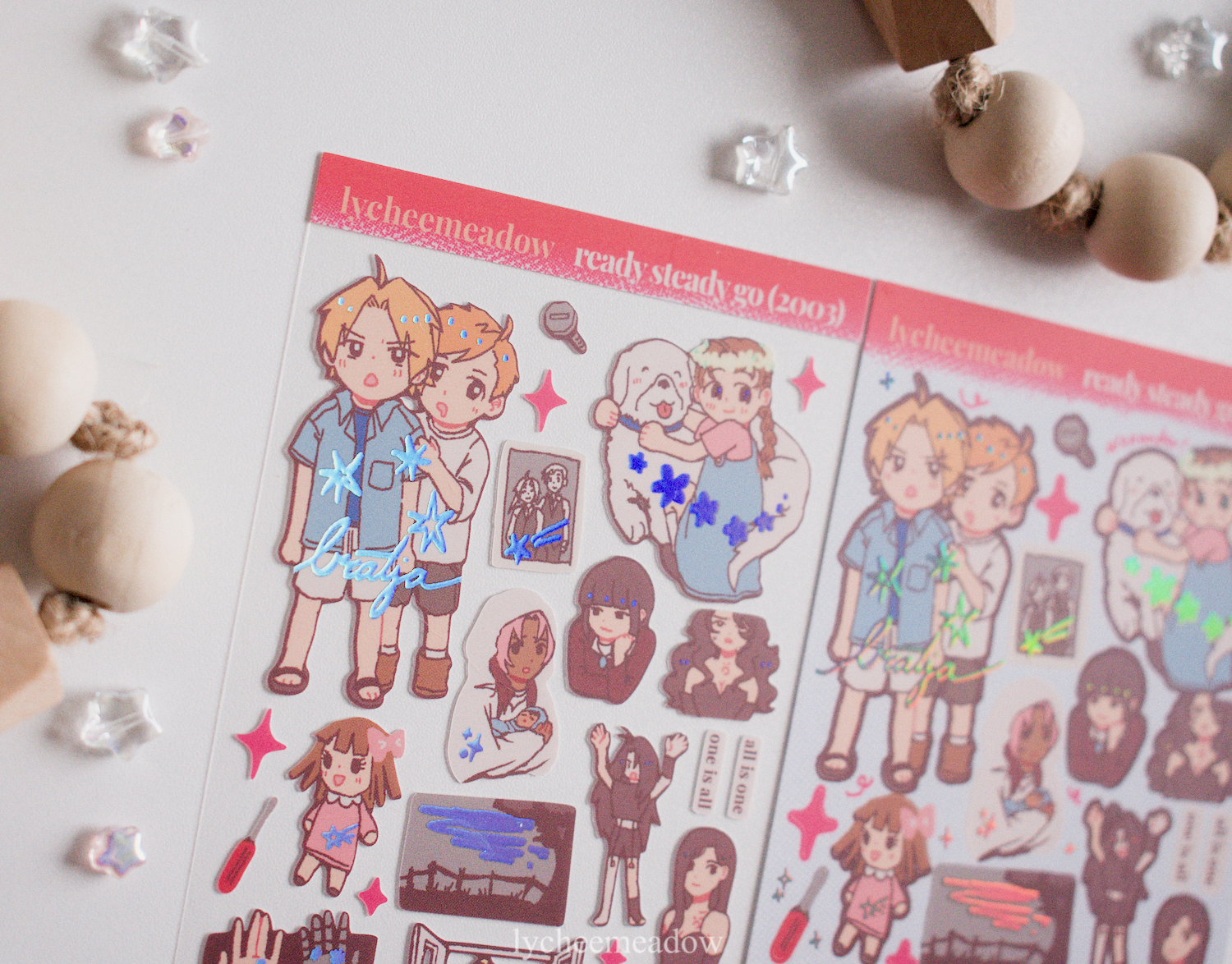 Lycheemeadow - Wholesale Sticker - FMA 2003 Holographic Sticker Sheet10