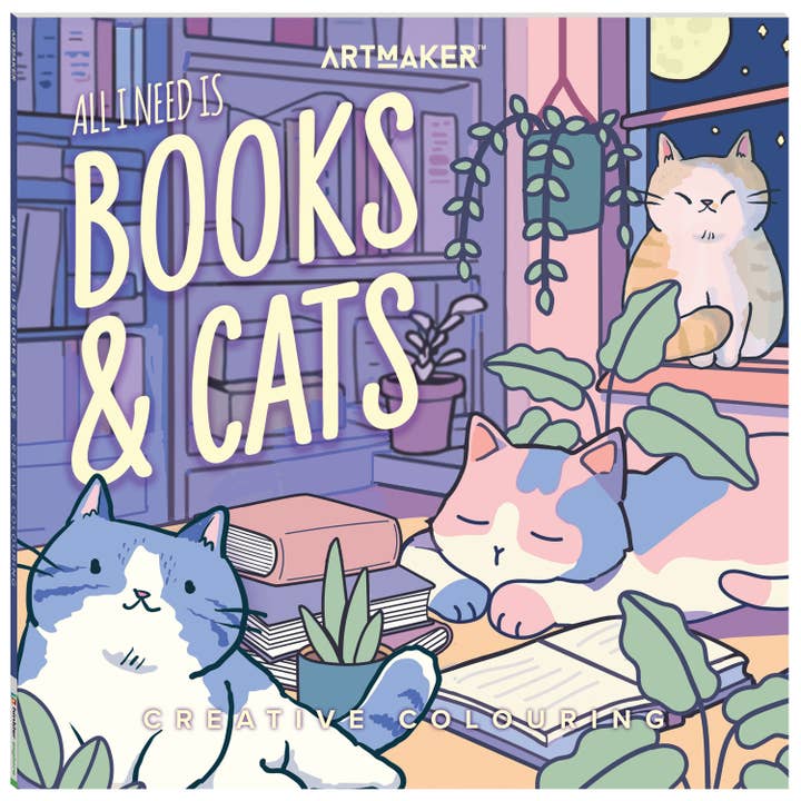 Art Maker Creative Colouring All I Need is Books & Cats and other Purchase Wholesale mini coloring books. Free Returns & Net 60 Terms on Faire trending on Faire.