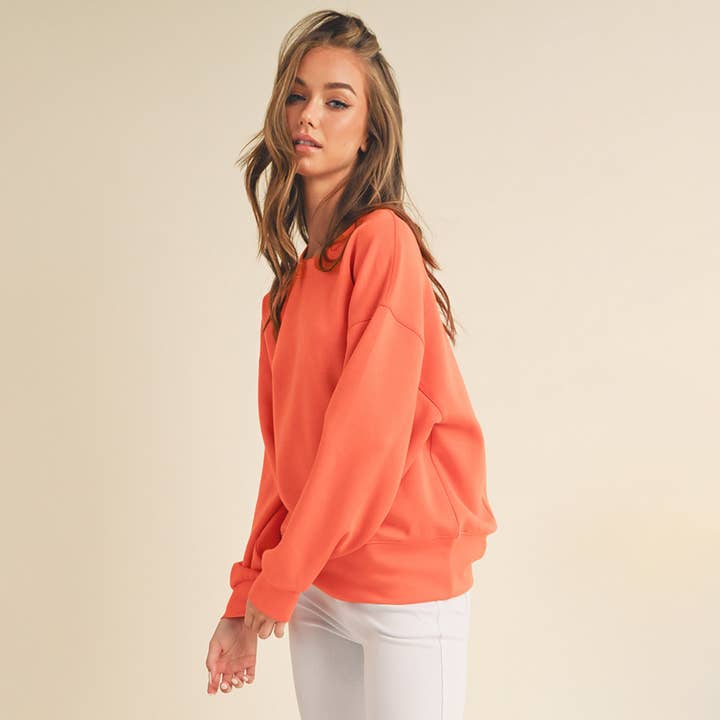 Sensibling Corp. - Wholesale Sweatshirt - Women's - Womens Solid Crewneck Scuba Sweatshirt21