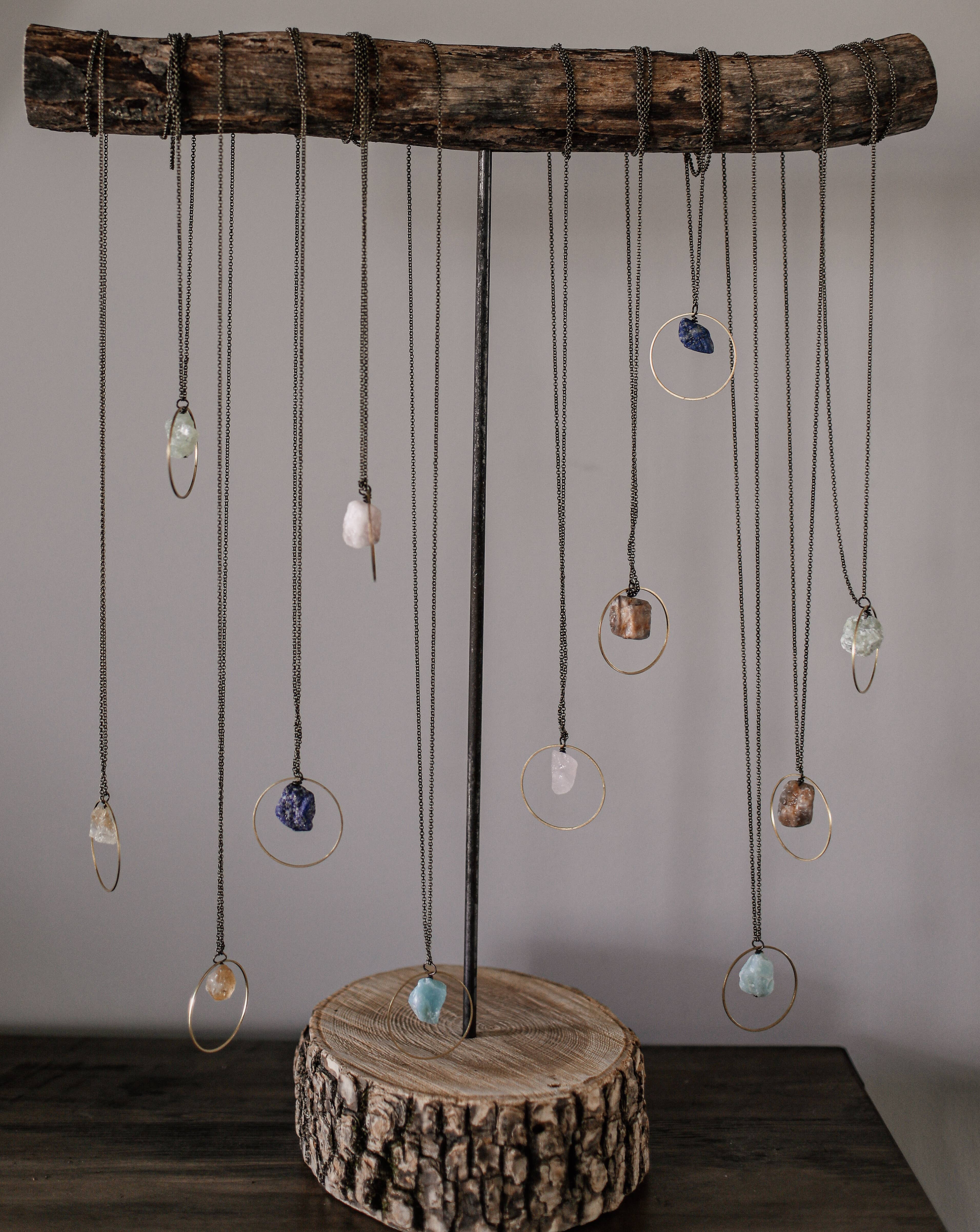 Seeds - Wholesale Pendant/Charm Necklace - Medina Seeds Pack | Rough Cut Semi-Precious Stones Brass0