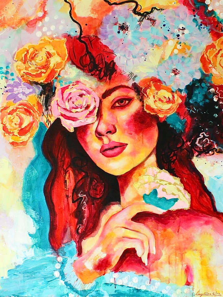 Reproduction d'art « Cherish » pour la vente par Chaya De Silva Art