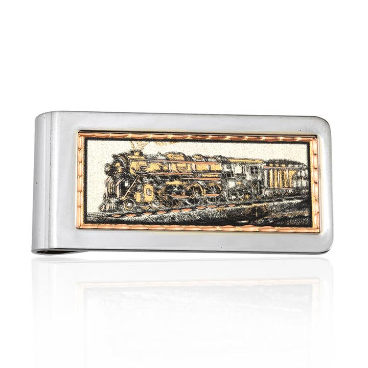 Pince à billets MC 62 Steam Train pour la vente par COPPER ARTS INC.