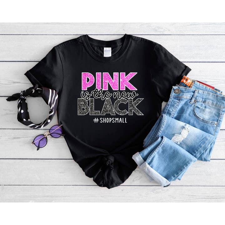 Southern Attitude Designs Inc - Wholesale T-Shirt (Graphic) - Women's - Pink Is The New Black
