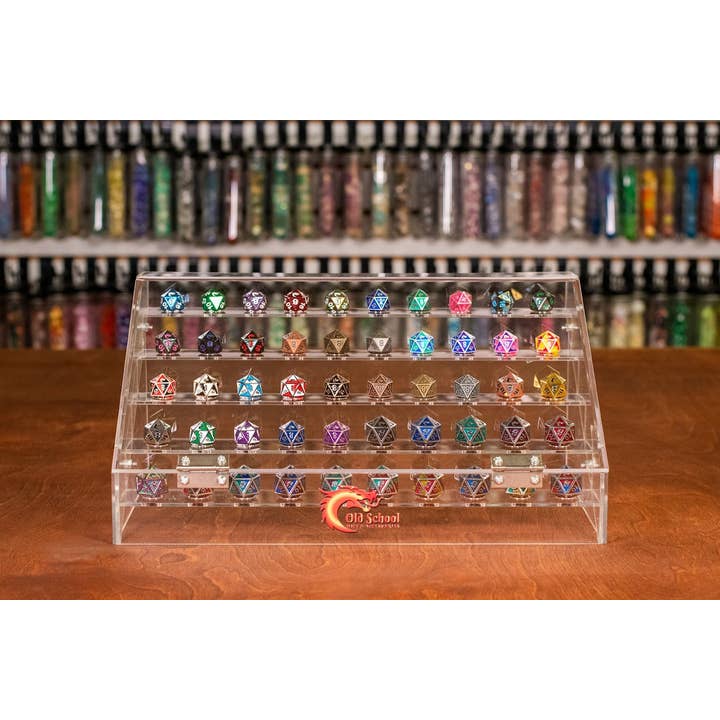 Old School Dice: Tabletop Display - D20's for wholesale by Old School Dice