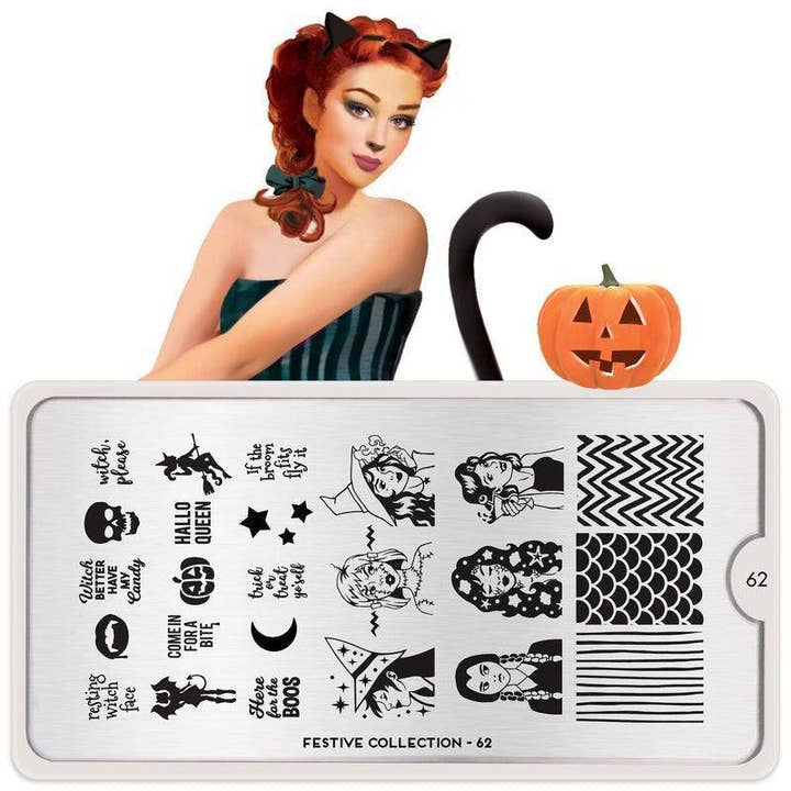 Festive 62 ✦ Nail Stamping Plate for wholesale by MoYou London