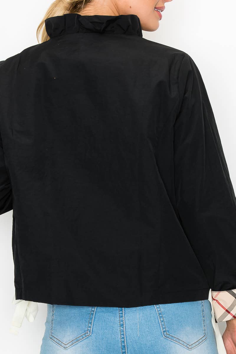 Joh Apparel – wholesale Jacket – Women's – Jessica Jacket with Plaid Inside Lining4