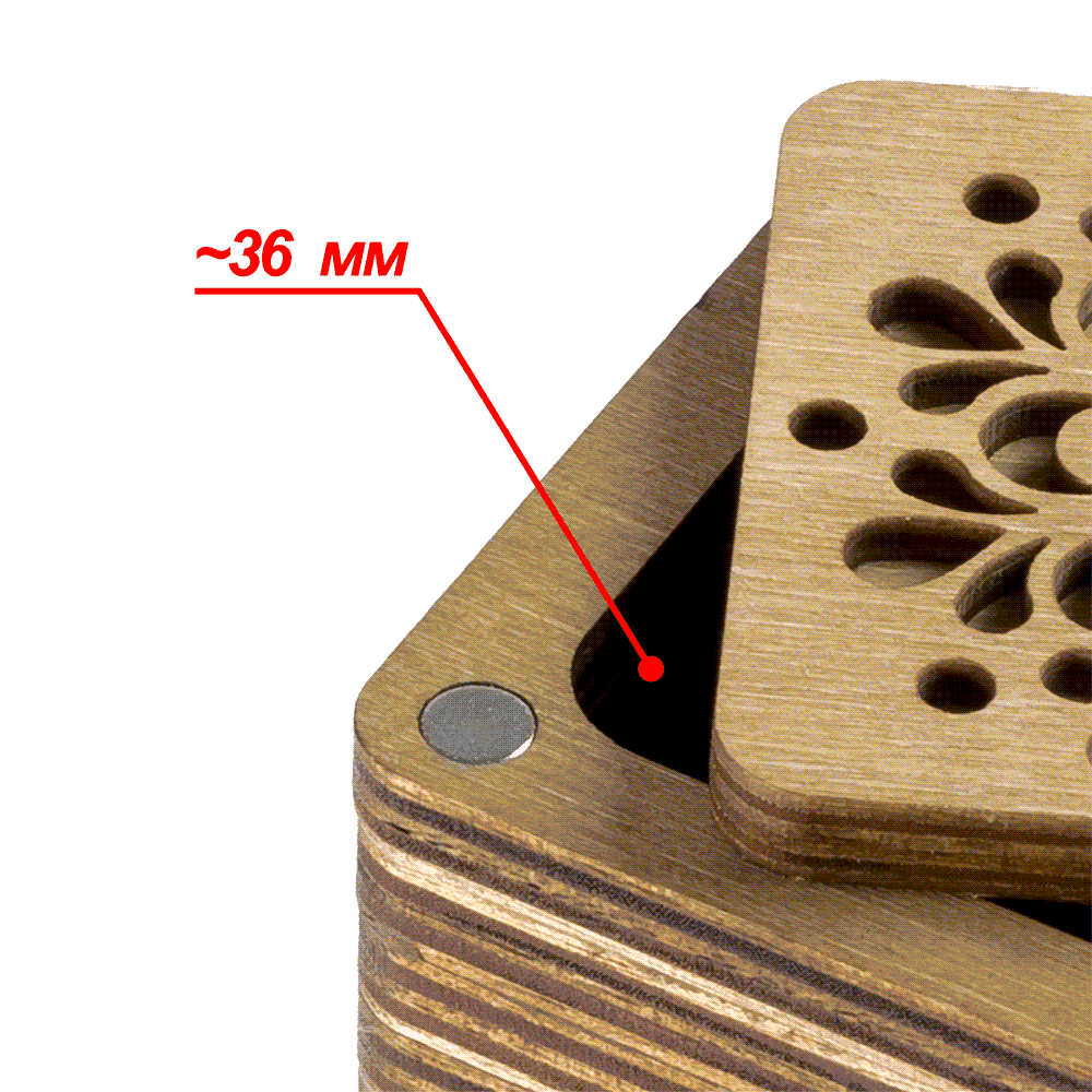 HobbyJobby – wholesale Craft supplies – Wooden Storage Box for Handcrafts #73