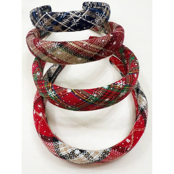 Bandeaux rembourrés sur le thème de Noël pour la vente par Love and Repeat