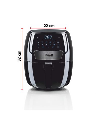 Haeger - Wholesale Kitchen Appliance - HAEGER Air Feast Digital Oil-Free Digital Fryer - 4.2L, 1500W4