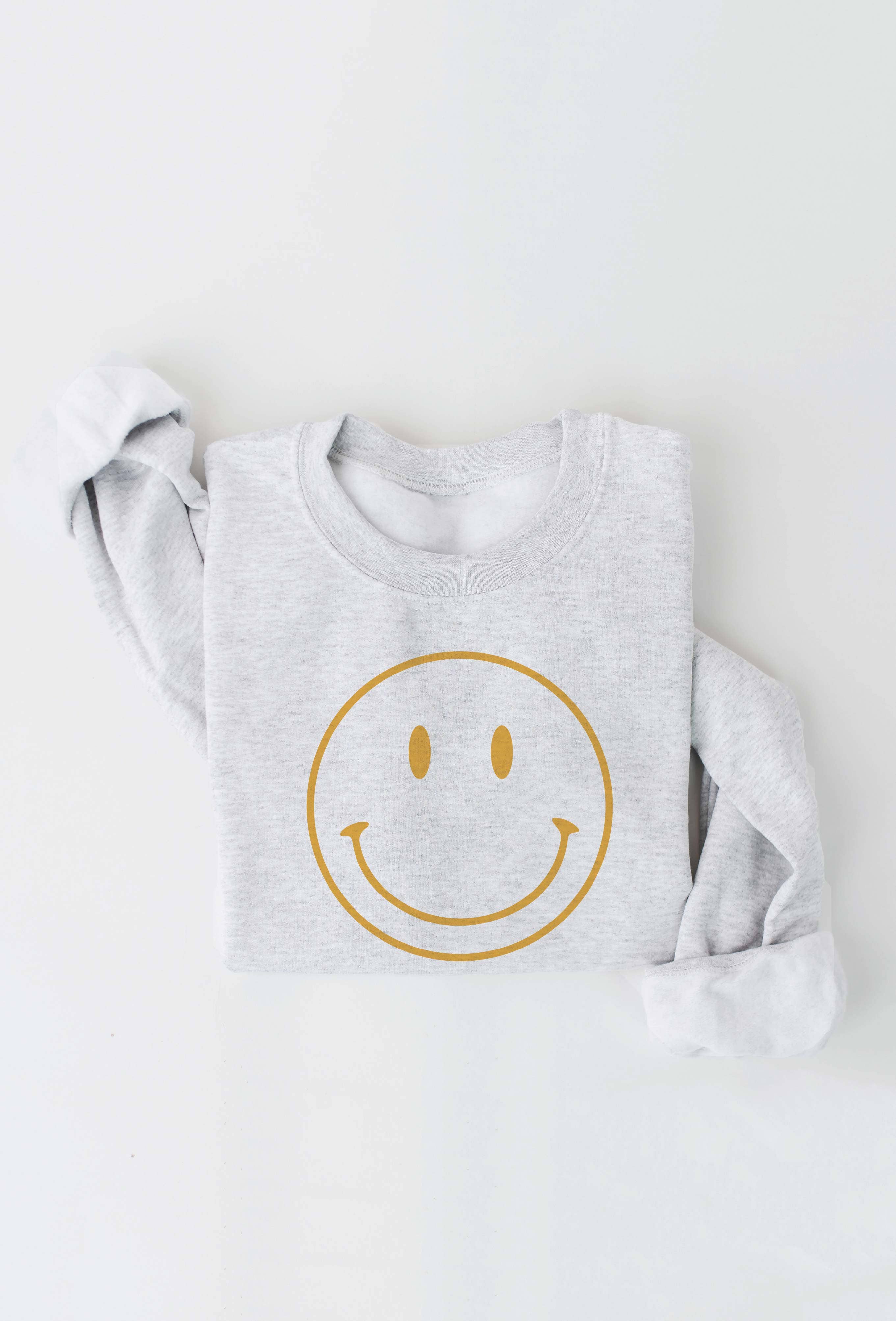 OAT COLLECTIVE - Vente Sweat-shirt à imprimés – femme - Sweat-shirt graphique SMILEY FACE3