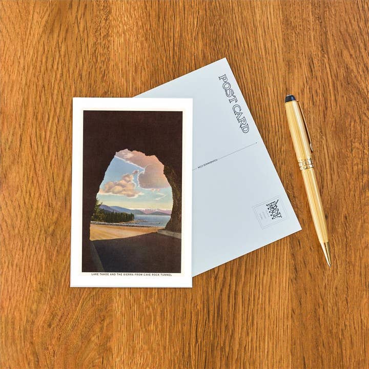 Found Image Press - Wholesale Postcard - Postcard CA-15 Lake Tahoe, Cave Rock Tunnel1