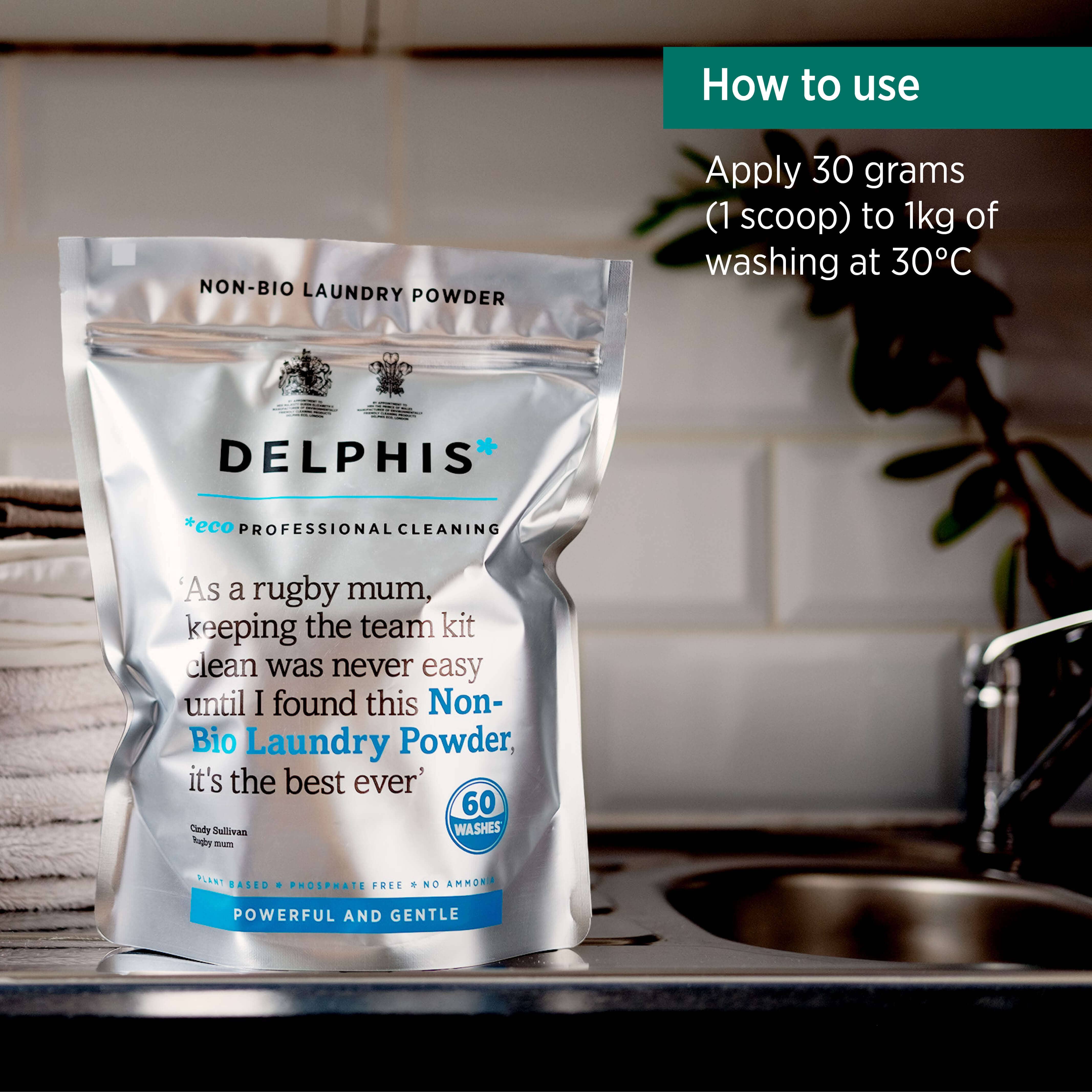 Delphis Eco - Wholesale Laundry detergent powder/pods - Non-Bio Laundry Powder 1.2kg2