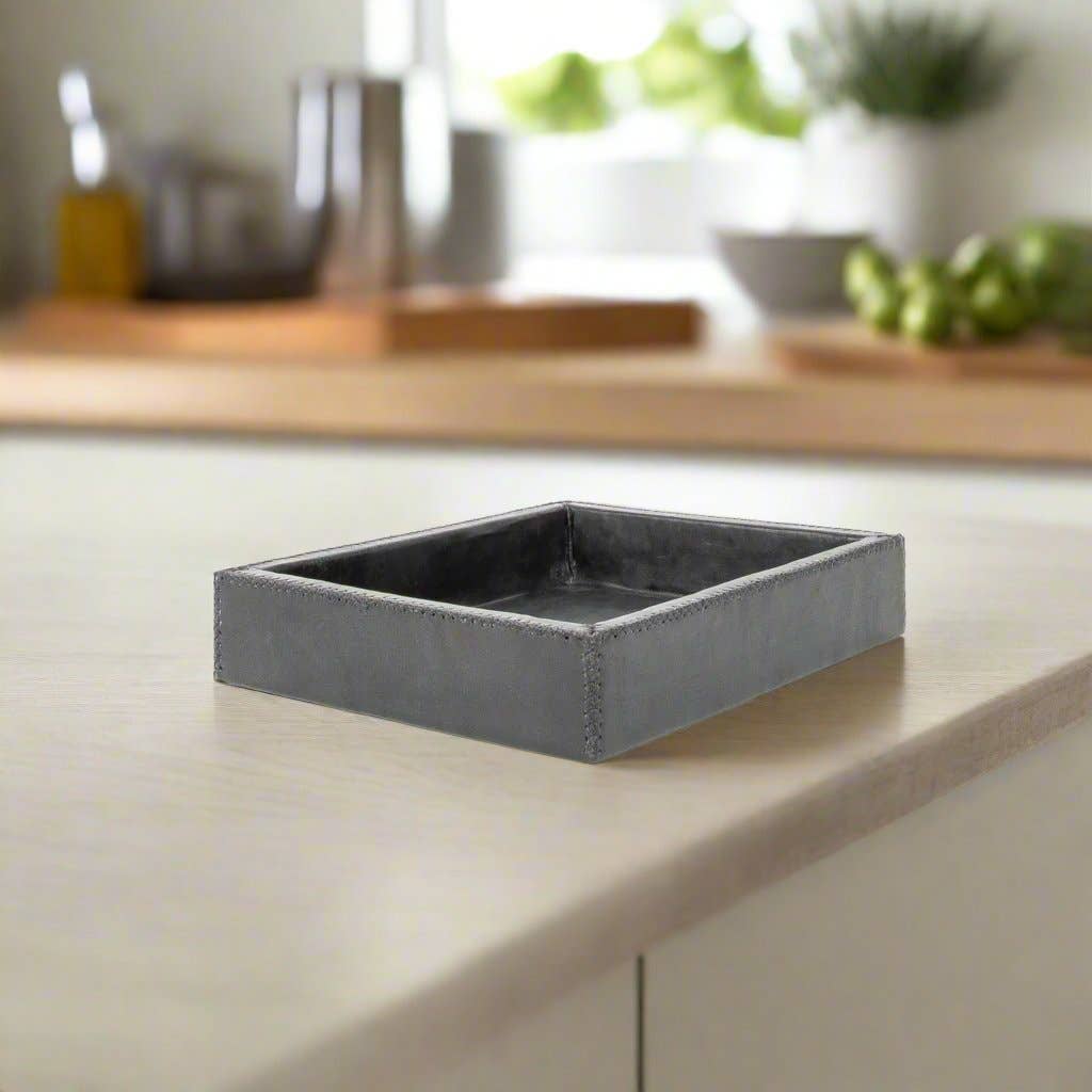 Bati Goods - Wholesale Decorative Tray - Monedas | Cedar & Leather Valet Tray4