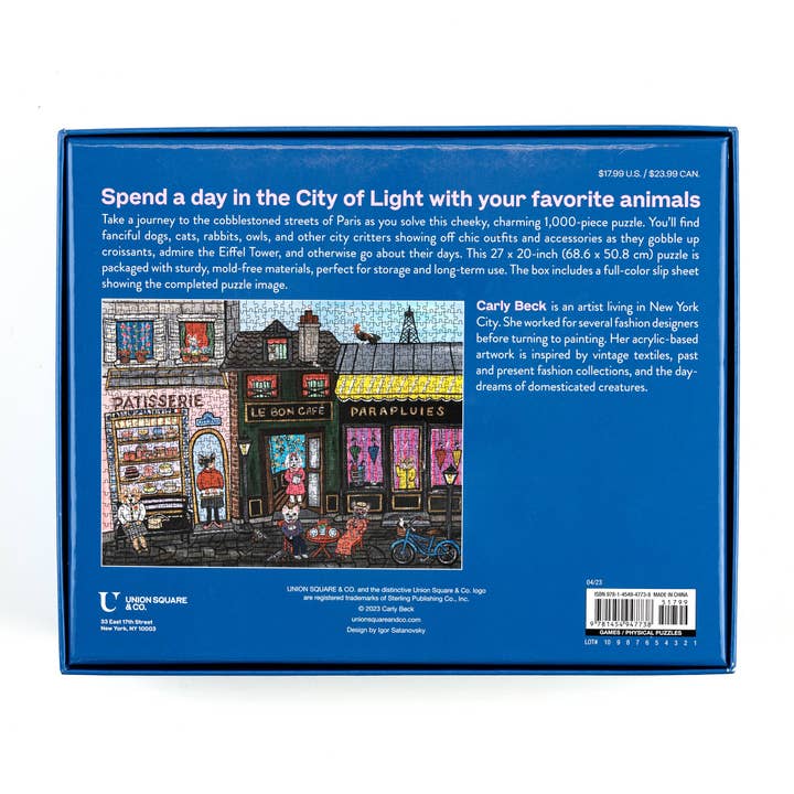 Hachette Book Group - Wholesale Puzzle - Adult - Pets in Paris 1,000-Piece Jigsaw Puzzle1