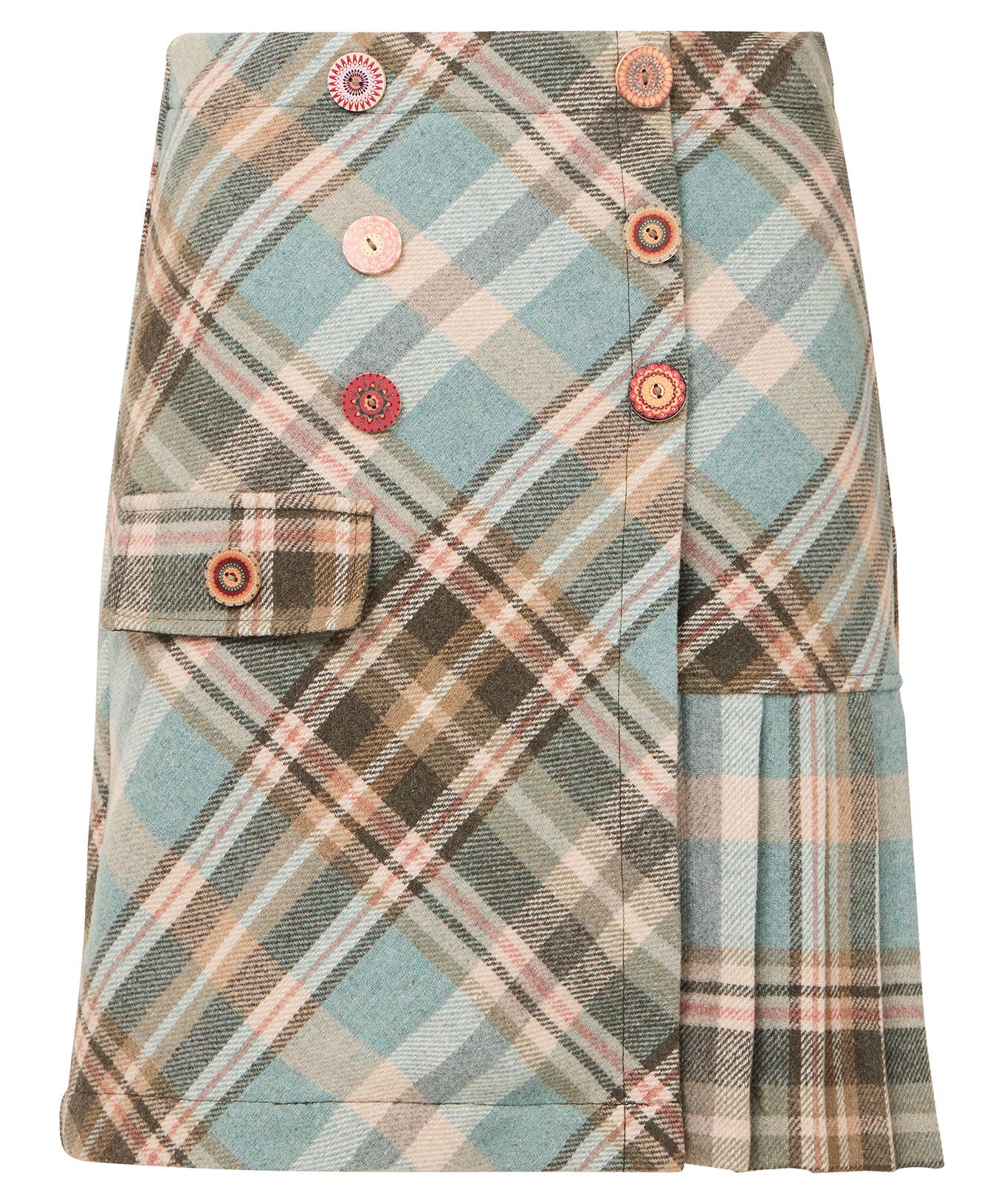 Blue Lottie Check Mini Skirt for wholesale on Faire1