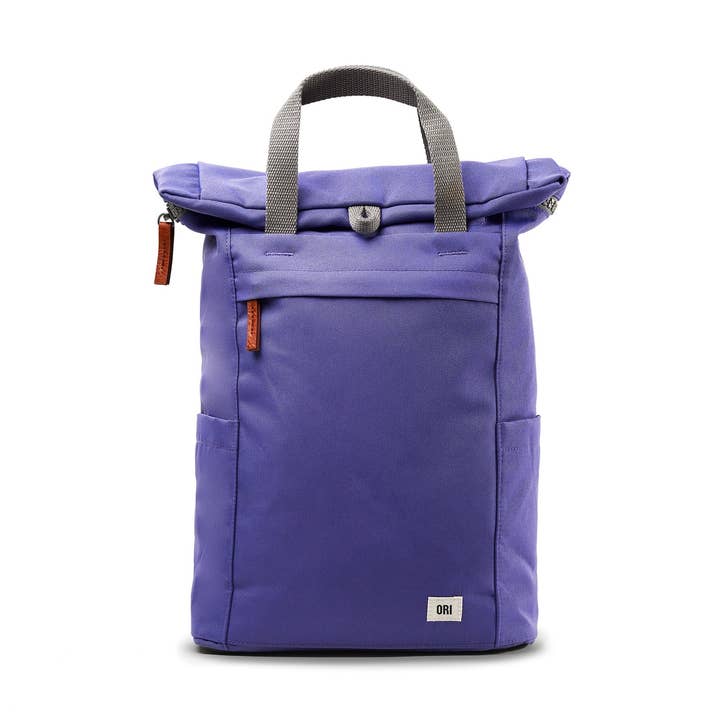 Finchley Medium Backpack in Peri Purple Canvas for wholesale by ORI London