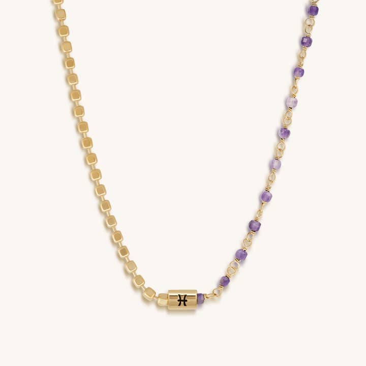 Creative Empath Pisces ametist halsband för wholesale av Karma And Luck